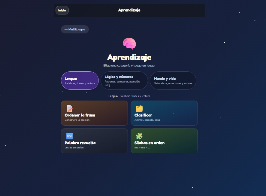 Peque Mundo --  App web educativa para niños (matemáticas, lectura, inglés y minijuegos)