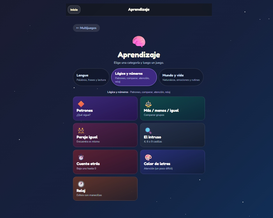 Peque Mundo --  App web educativa para niños (matemáticas, lectura, inglés y minijuegos)